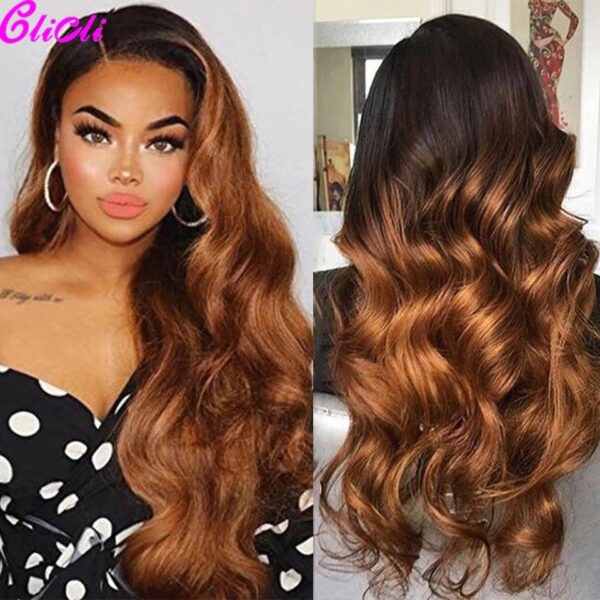 Glueless Synthetic Hair Heat Resistant - Copper Body wave 16INCH